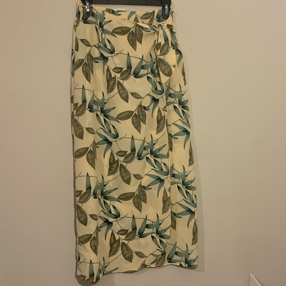 Sheer knot wrap skirt